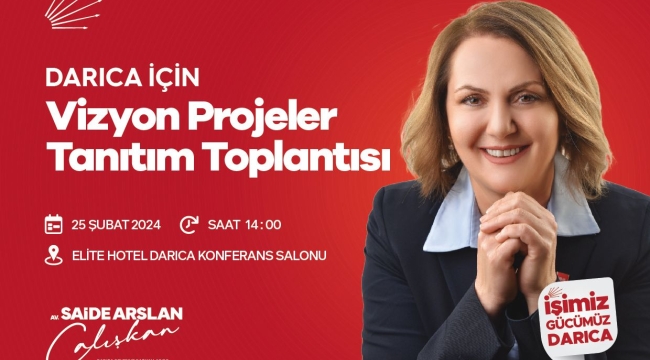 CHP Darıca adayı Çalışkan, projelerini 25 Şubat'ta açıklayacak!