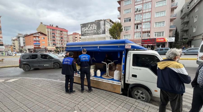 Gebze Zabıtasından seyyar satıcılara yönelik denetim