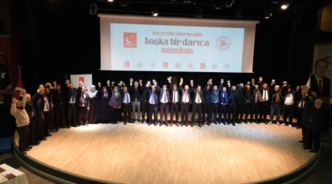 Saadet Darıca'da aday tanıtım programı yapıldı