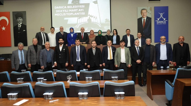 Darıca Belediyesi Mart ayı meclisi gerçekleştirildi
