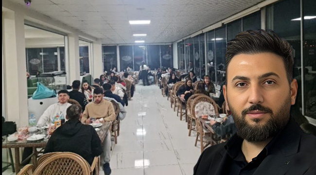 Darıcalı iş insanı Burak Dalma, mezun olduğu üniversitedeki öğrenciler için iftar programı düzenledi