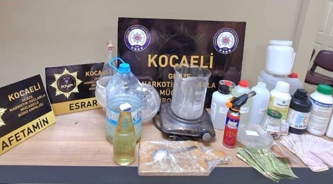 Gebze'de kilolarca uyuşturucu madde ele geçirildi 3 şüpheli tutuklandı