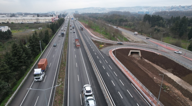 Stadyum bağlantı yolunda tamamlanan kısımlar trafiğe açıldı