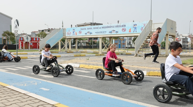 Darıca Trafik Eğitim Parkı'nda dersler devam ediyor