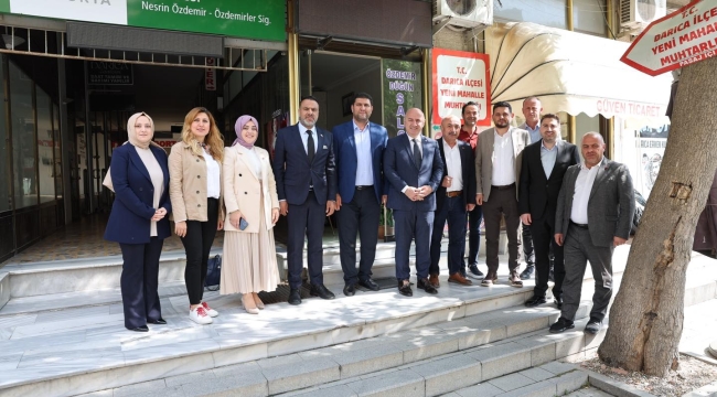Başkan Bıyık'tan Darıcalı muhtarlara ziyaret