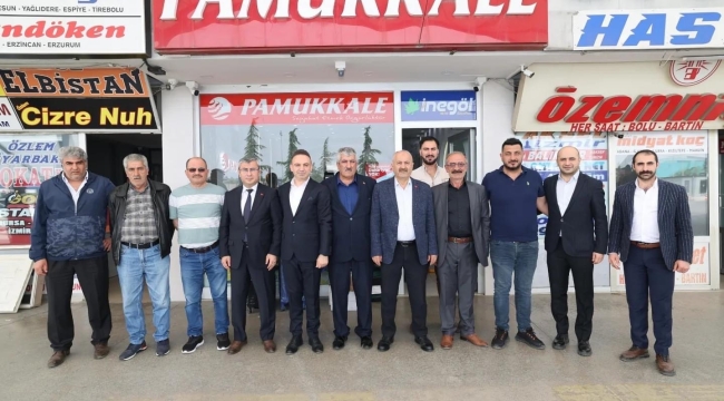 Başkan Büyükgöz otogar esnafıyla buluştu