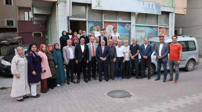 Bıyık ve Şakar mahalle teşkilatları ile buluştu