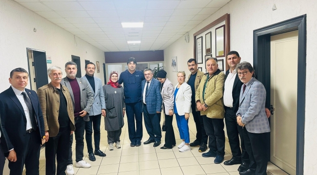 Darıcalı muhtarlardan Başhekim Emre'ye ziyaret
