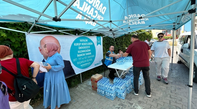 Darıca Belediyesi'nden YKS'ye giren öğrenci ve ailelerine su desteği