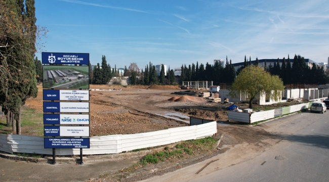 Çayırova otobüs garajı hızla ilerliyor