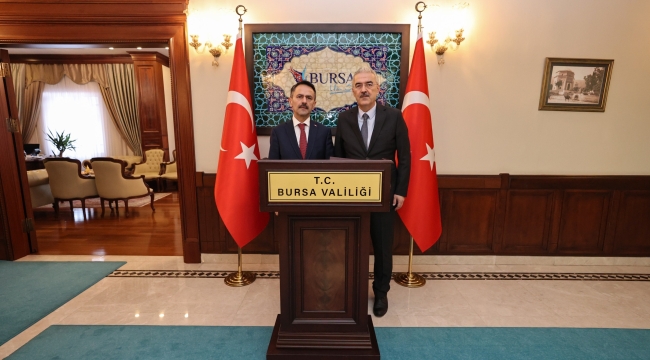 Vali İlhami Aktaş, Bursa Valisi Erol Ayyıldız'ı ziyaret etti