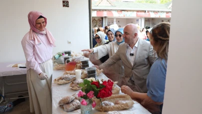 Darıcalı kadınların emeği göz kamaştırdı