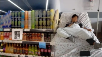 Marketten çocuklara satışı yasak olan enerji içeceği alıp ve içen 11 yaşındaki çocuk ölümden döndü