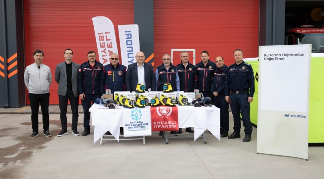 Hyundai Motor Türkiye'den Kocaeli İtfaiyesi'ne Kurtarma Ekipmanı Desteği.