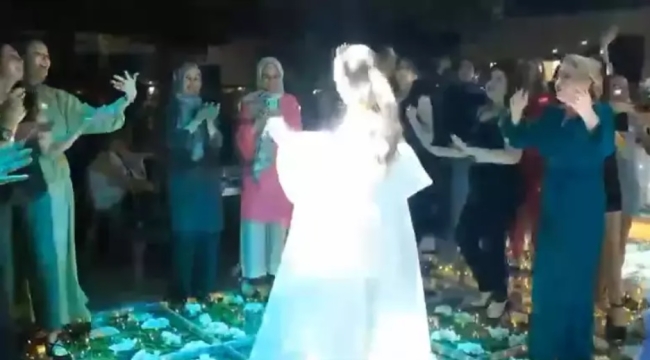 Kına eğlencesinde disco topu düştü, gelin ile 2 kişi yaralandı!
