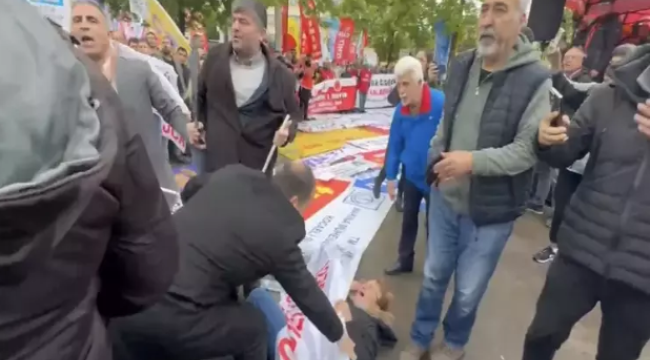 Kocaeli'de 1 Mayıs Emek ve Dayanışma Günü kutlamalarında arbede yaşandı