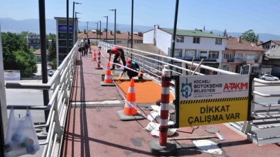 Büyükşehir’den üst geçitlere hassas dokunuş