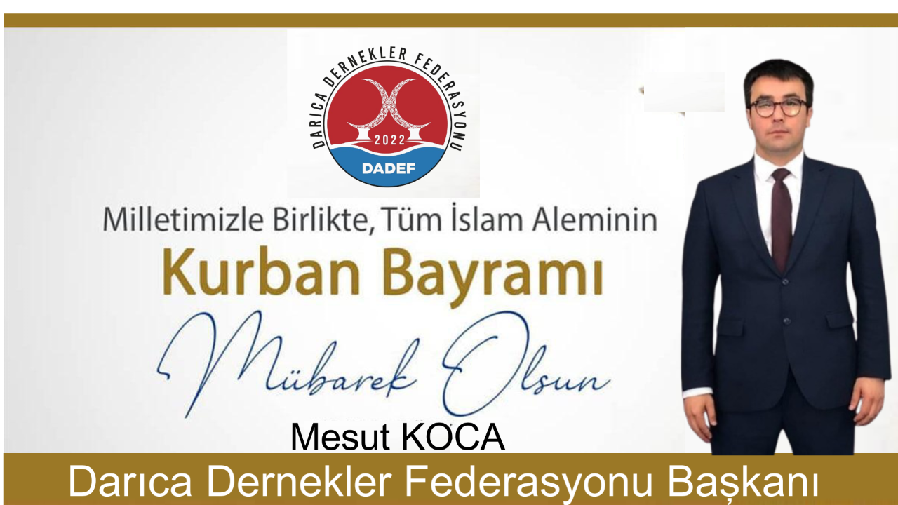 DADEF Kurban Bayramı mesajı