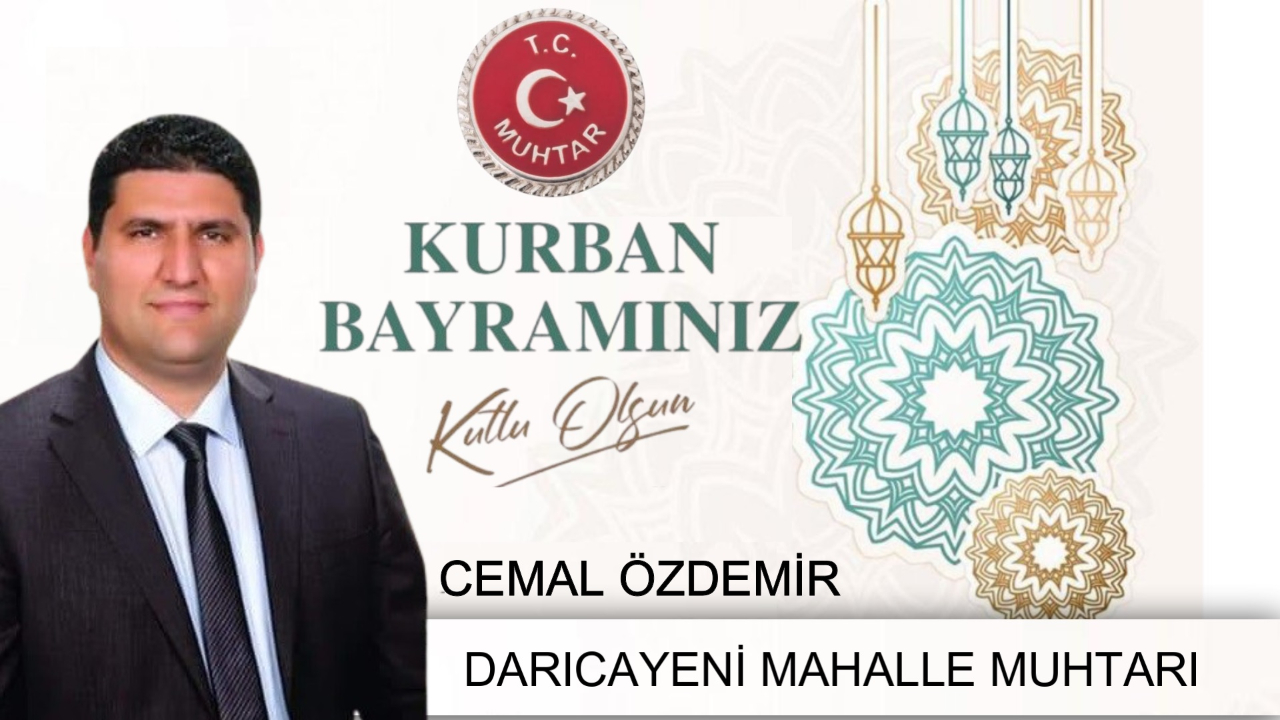 Cemal Özdemir Kurban Bayramı Mesajı