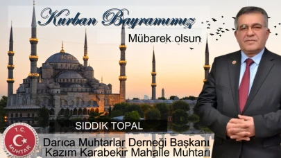 Sıddık Topal Kurban Bayramı mesajı