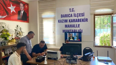 "Mobil Hizmet Aracı" Darıca’da vatandaşlara hizmet verdi