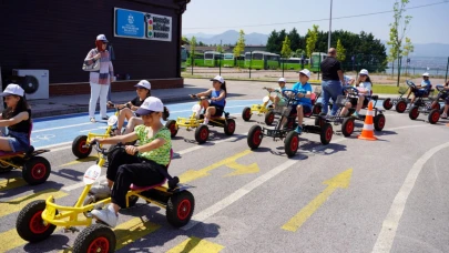 Büyükşehir’in Trafik Eğitim Parkı’na yoğun ilgi