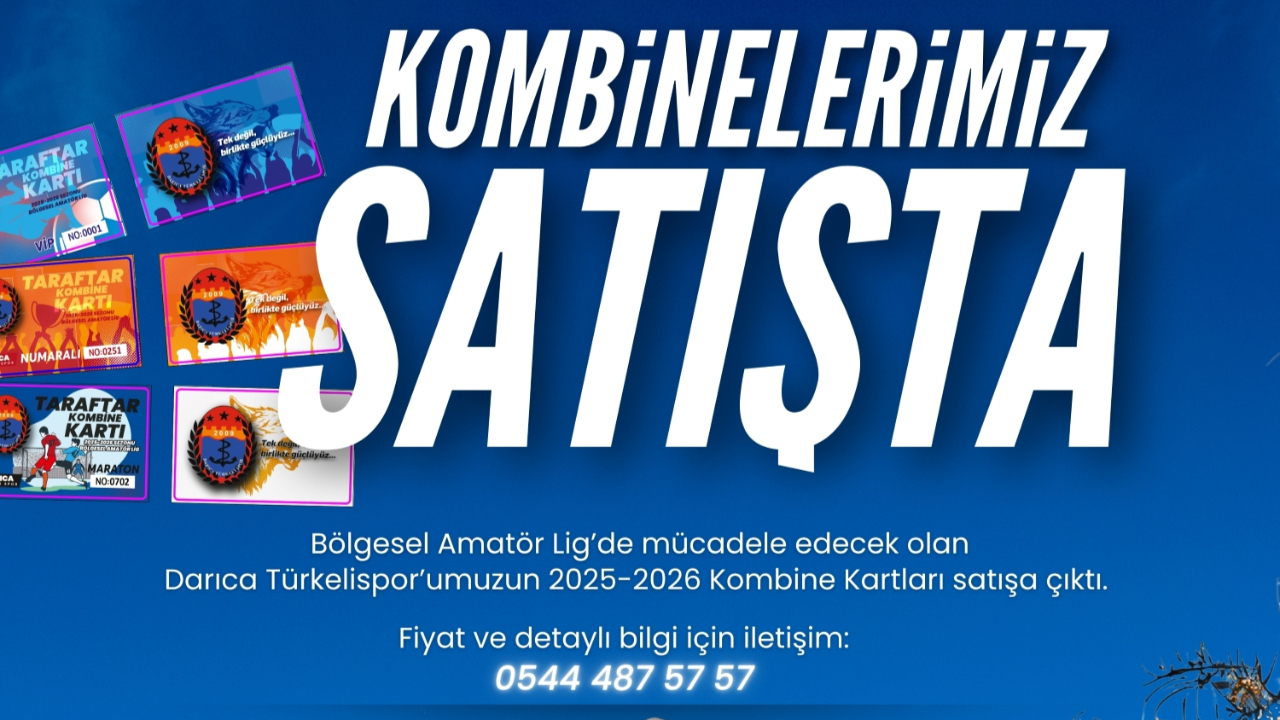 Darıca Türkelispor’da kombine kartlar satışa çıktı