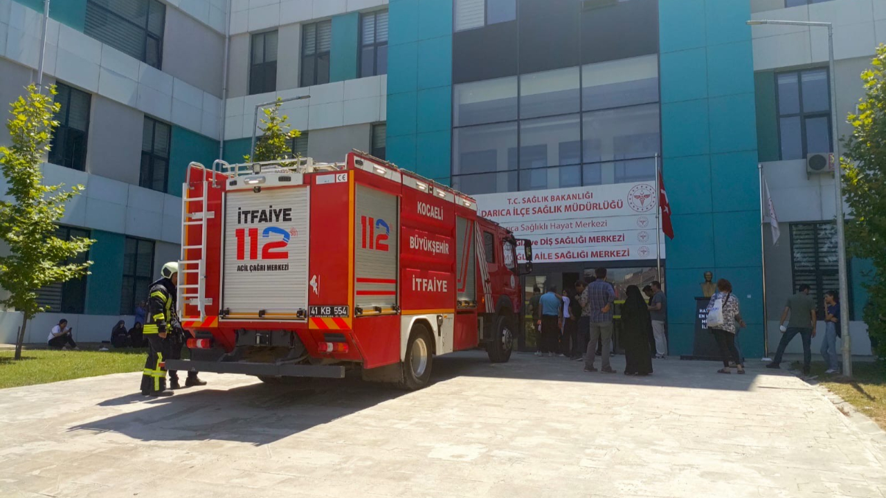 Darıca Sağlık Kompleksi’nde korkutan yangın
