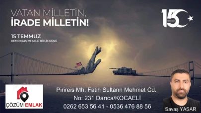 Çözüm Emlak 15 Temmuz İlanı