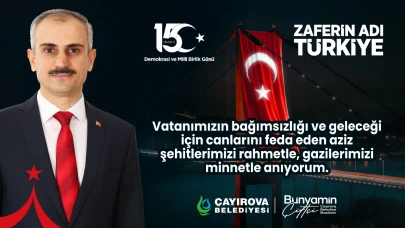 Çayırova Belediyesi 15 Temmuz ilanı