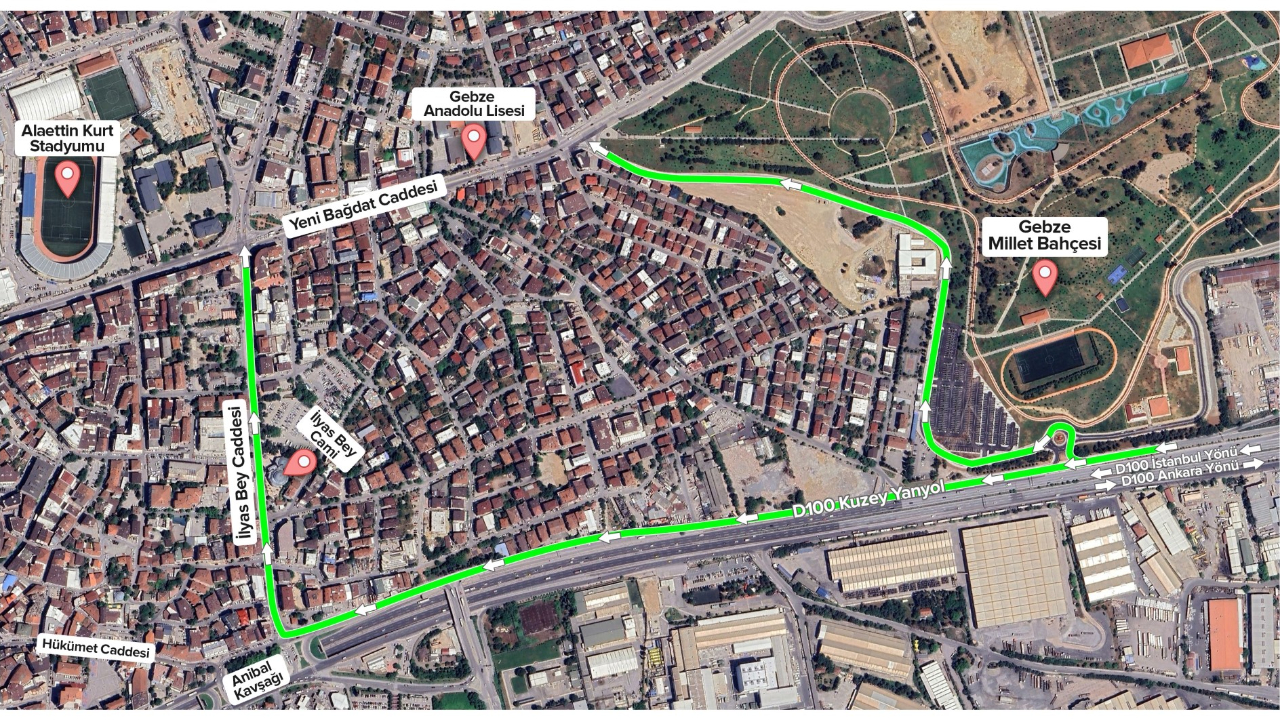 Gebze’de yeni trafik dolaşım planı hayata geçiyor