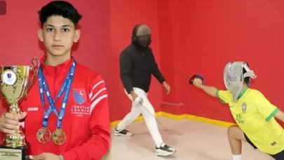 Ağaç dalları ile başladığı eskrimde Türkiye şampiyonu olan Süer Bulut, milli takıma seçildi