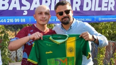 Kanseri yenen Yasin Belen, Darıca Gençlerbirliği forması ile halı saha maçında zaferini kutladı