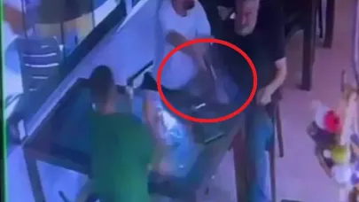 Polisin birlikte oturduğu kişi tarafından vurulduğu olayın görüntüleri ortaya çıktı !