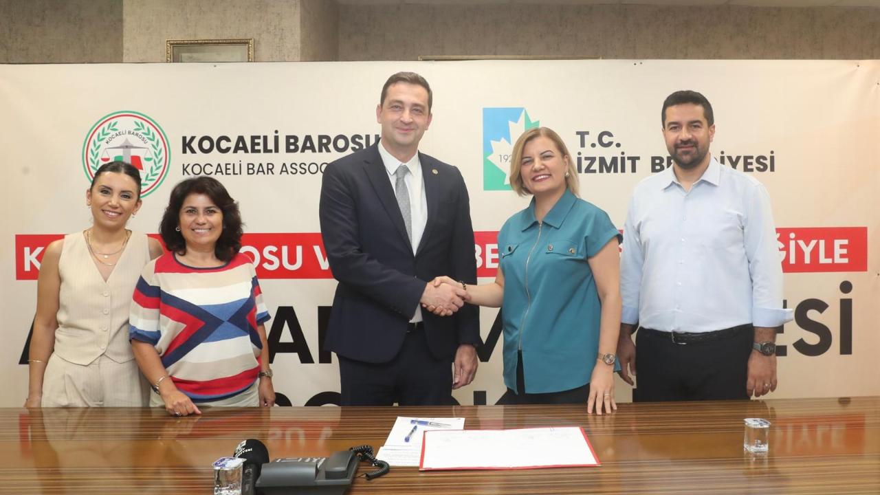 İzmit Belediyesi ile Kocaeli Barosundan kadın ve çocuklara hukuki destek protokolü