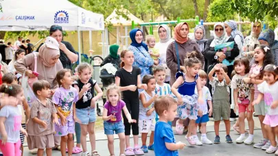 Gebze Belediyesi’nin Etkinliğinde Minikler Doyasıya Eğlendi
