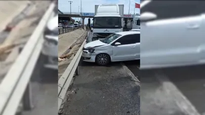 Gebze’de 10 aracın karıştığı kazada 2 kişi yaralandı