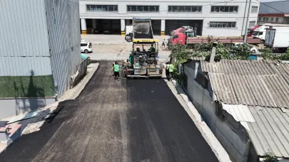 Gebze'de fen işleri asfalt çalışmalarını aralıksız sürdürüyor