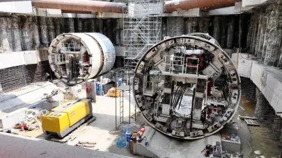 Metro tünelini açacak  dev köstebekler geldi!