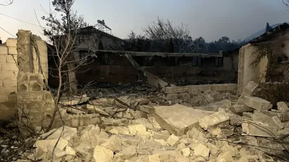 Yangında 3 mahalle boşaltıldı