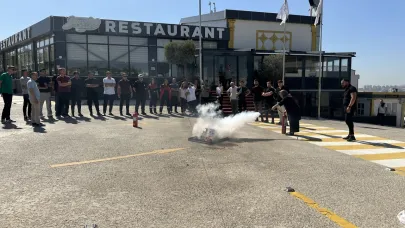 Çayırova'da olası yangınlara karşı eğitimler devam ediyor