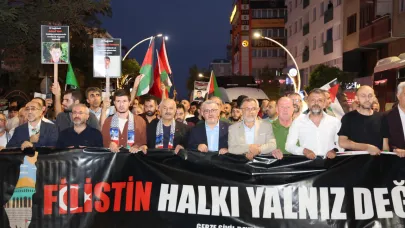 Gebzelilerden Gazze’ye Destek Yürüyüşü