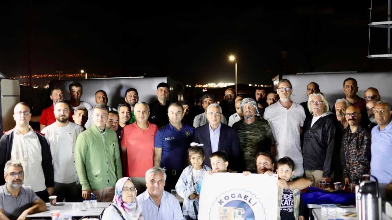 Kaymakam Dönmez ve Müdür İşleyen'den karavancılara ziyaret