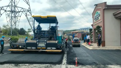 Kent Mezarlığı’nda yollar ve otopark asfaltlandı
