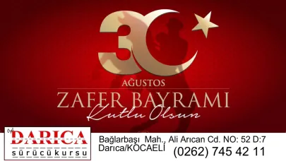 Darıca Sürücü Kursu 30 Ağustos Zafer Bayramı kutlaması