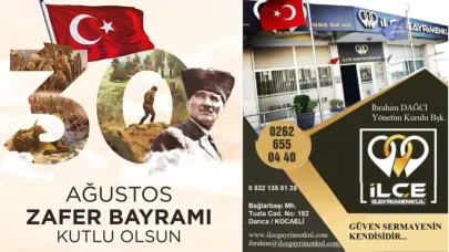 İlçe Gayrimenkul 30 Ağustos Zafer Bayramı kutlaması