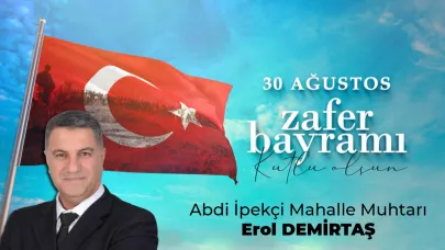 Erol Demirtaş 30 Ağustos Zafer Bayramı kutlaması