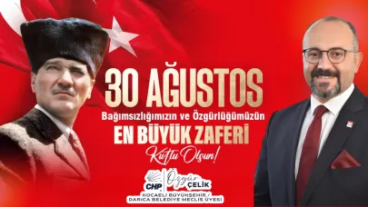 Özgür Çelik 30 Ağustos Zafer Bayramı kutlaması