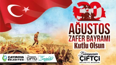 Çayırova Belediyesi 30 Ağustos Zafer Bayramı kutlaması