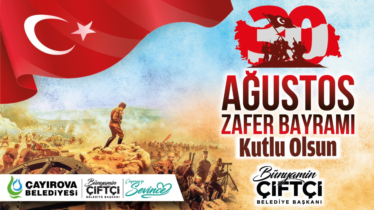 Çayırova Belediyesi 30 Ağustos Zafer Bayramı kutlaması